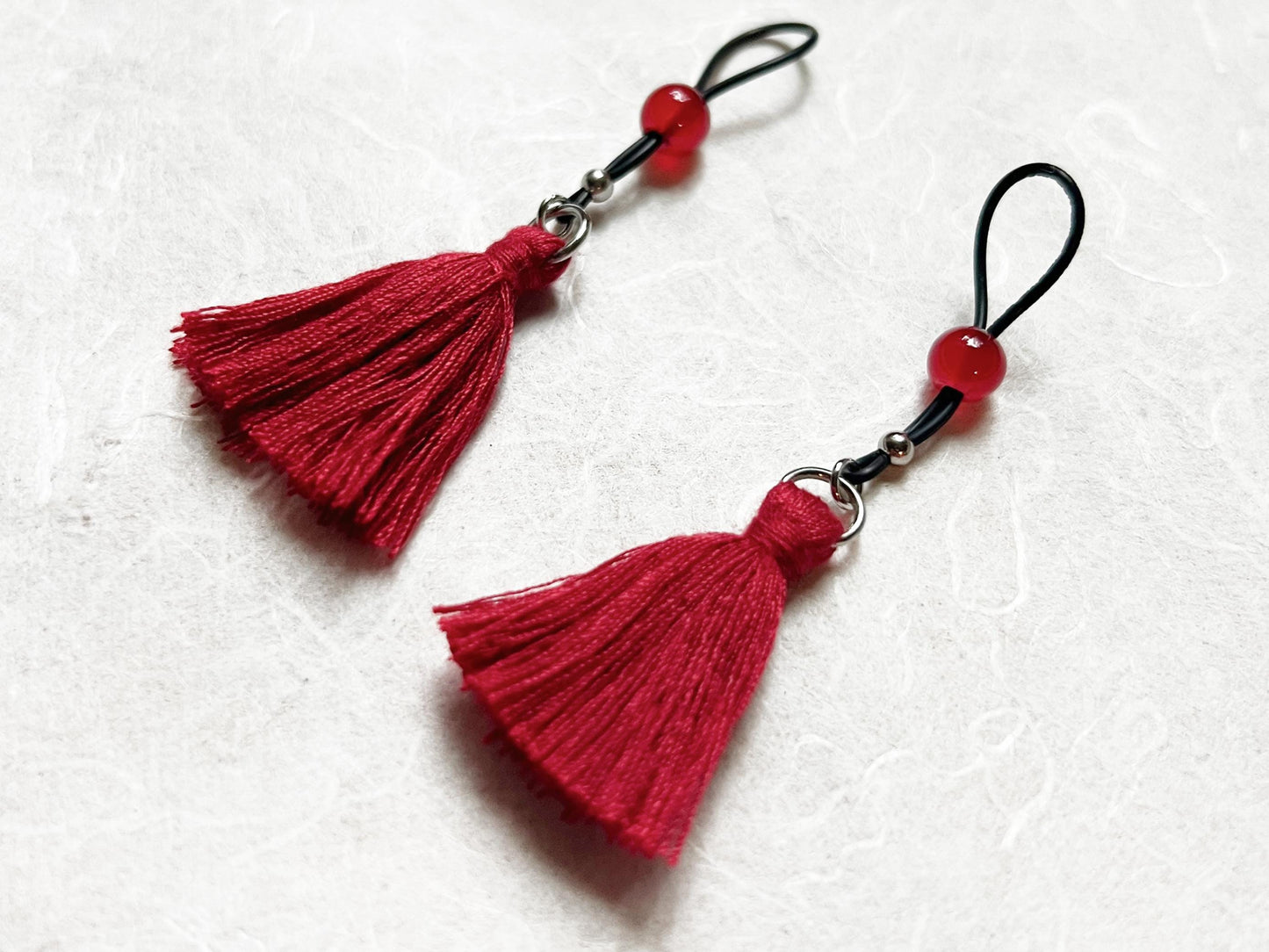 Tassel Nipple Jewelry Dangle - Faux Nipple Piercing / Non Piercing Nipple Jewelry