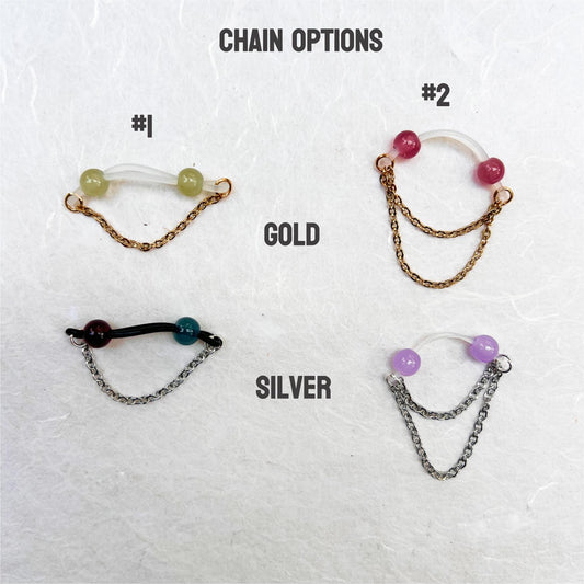 Little Add-On Nipple Chain for Fake Nipple Piercings - Nipple Jewelry Chain Only