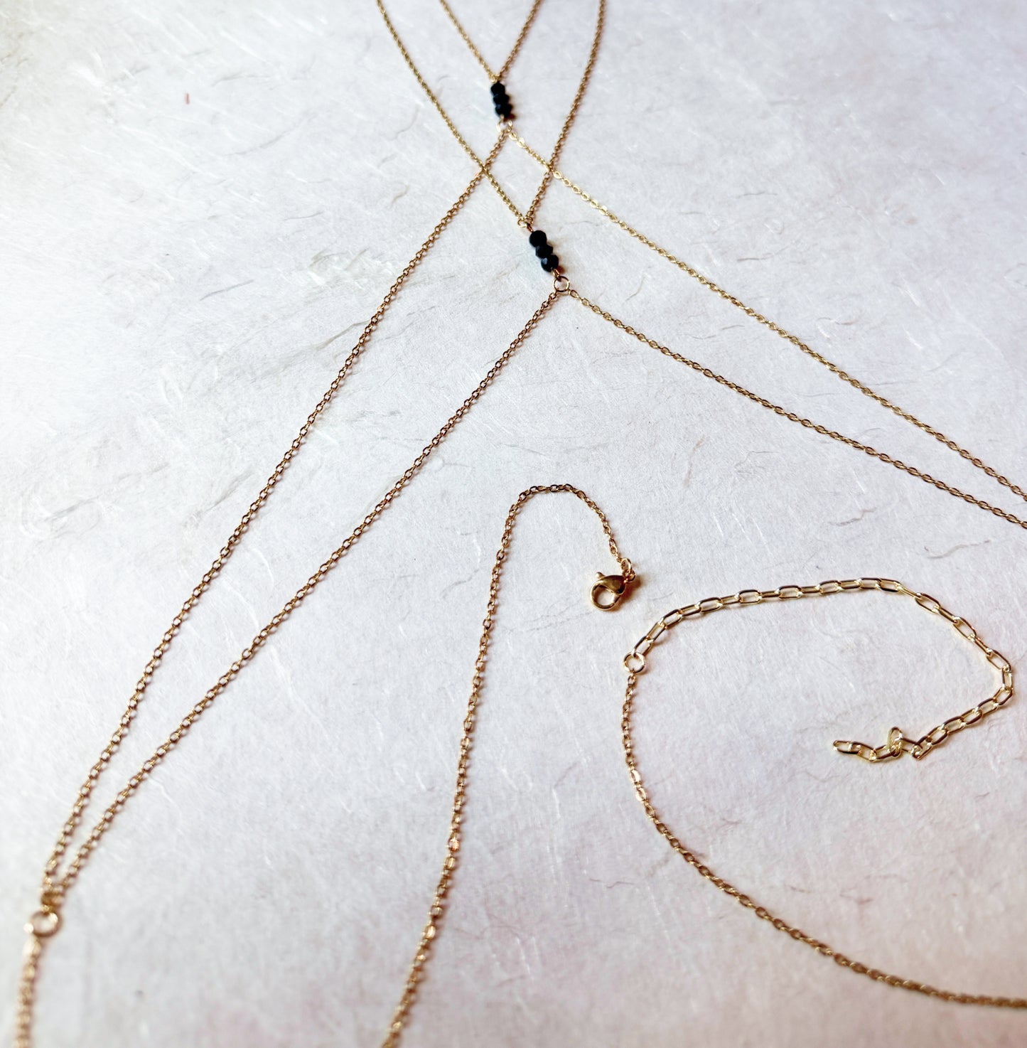 Cross Body Layered Chain Bra / Boho Body Chain Jewelry - Waterproof Bra Chain