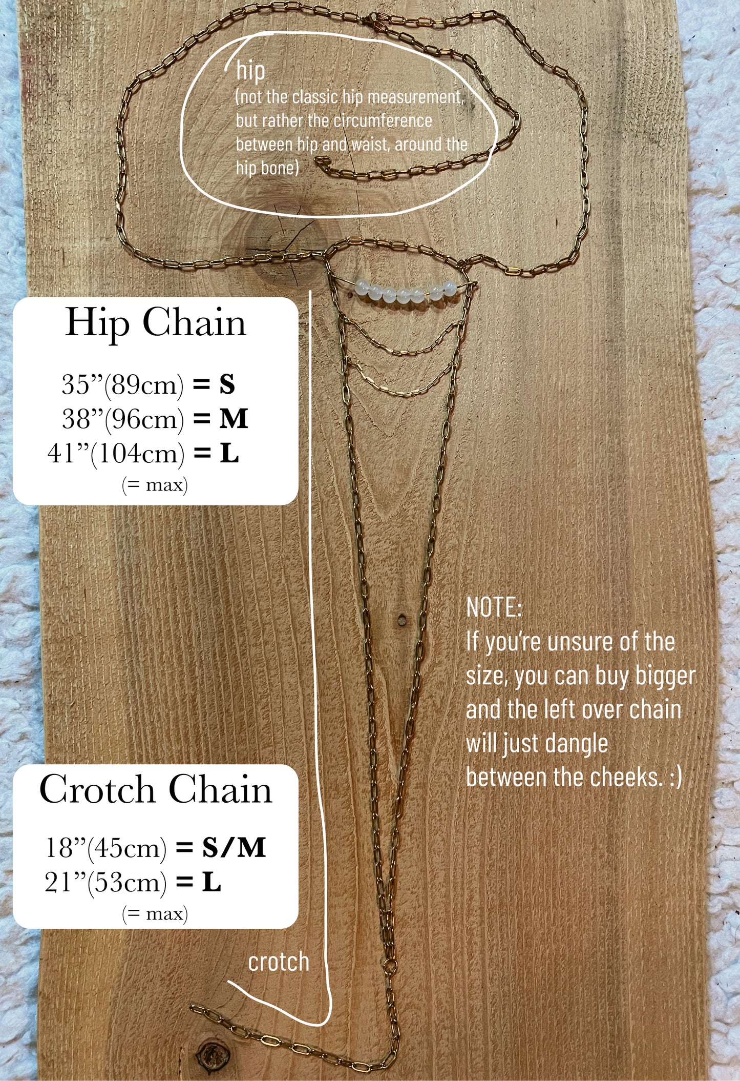 Crotchless Panties with Chains - Chain Thong / Ouvert Lingerie / BDSM Jewelry