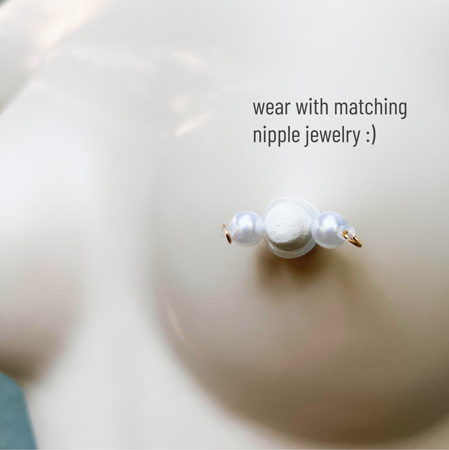 Labia Jewelry Dangle with Pearls - Intimate Jewelry / Labia Clip Jewelry