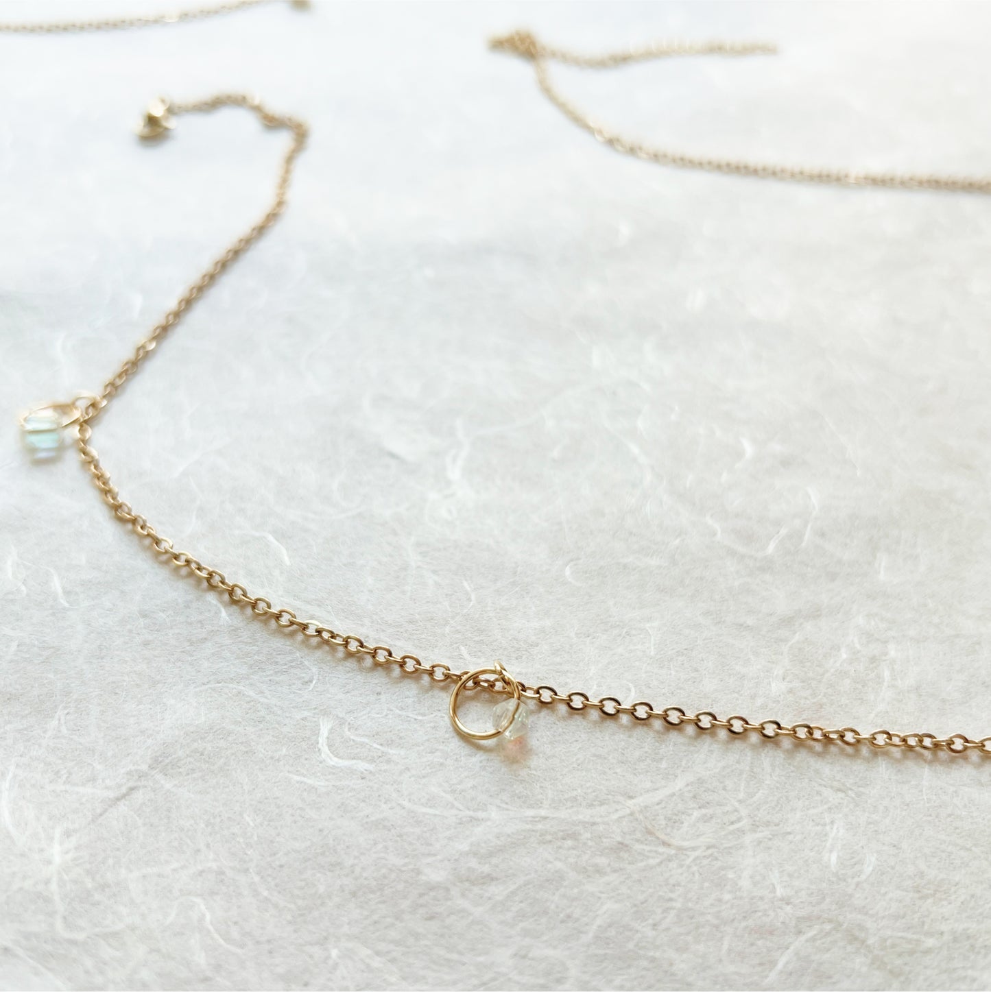 Crystal Beaded Gold Belly Chain / Boho Waist Chain Jewelry - Waterproof Body Chain