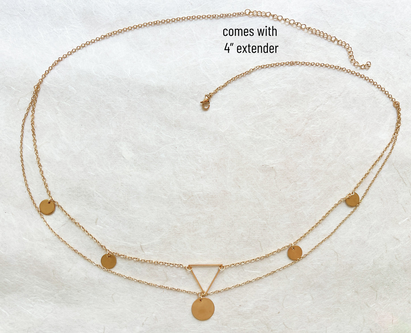 Double Belly Chain With Coins / Bollywood Waist Chain Jewelry - Waterproof Boho Body Chain