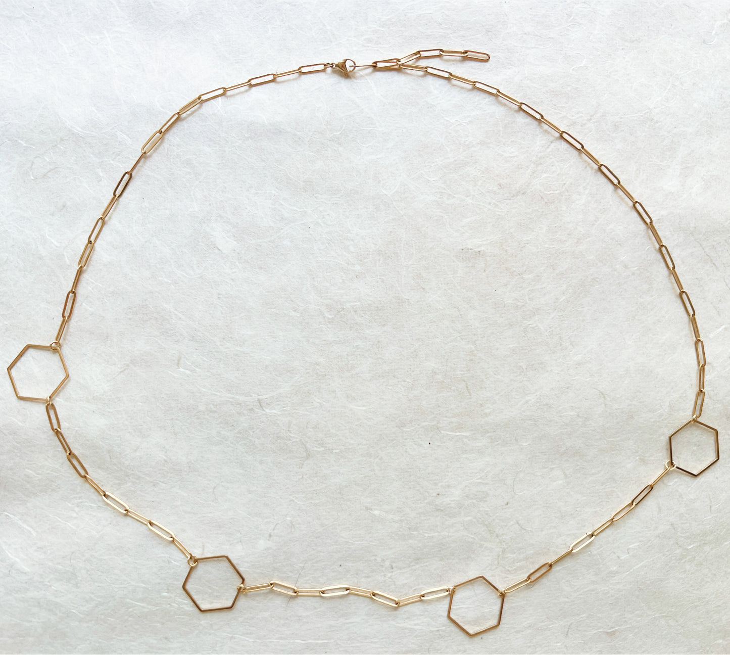 Paperclip & Polygons Belly Chain / Waist Chain Jewelry - Waterproof Body Chain
