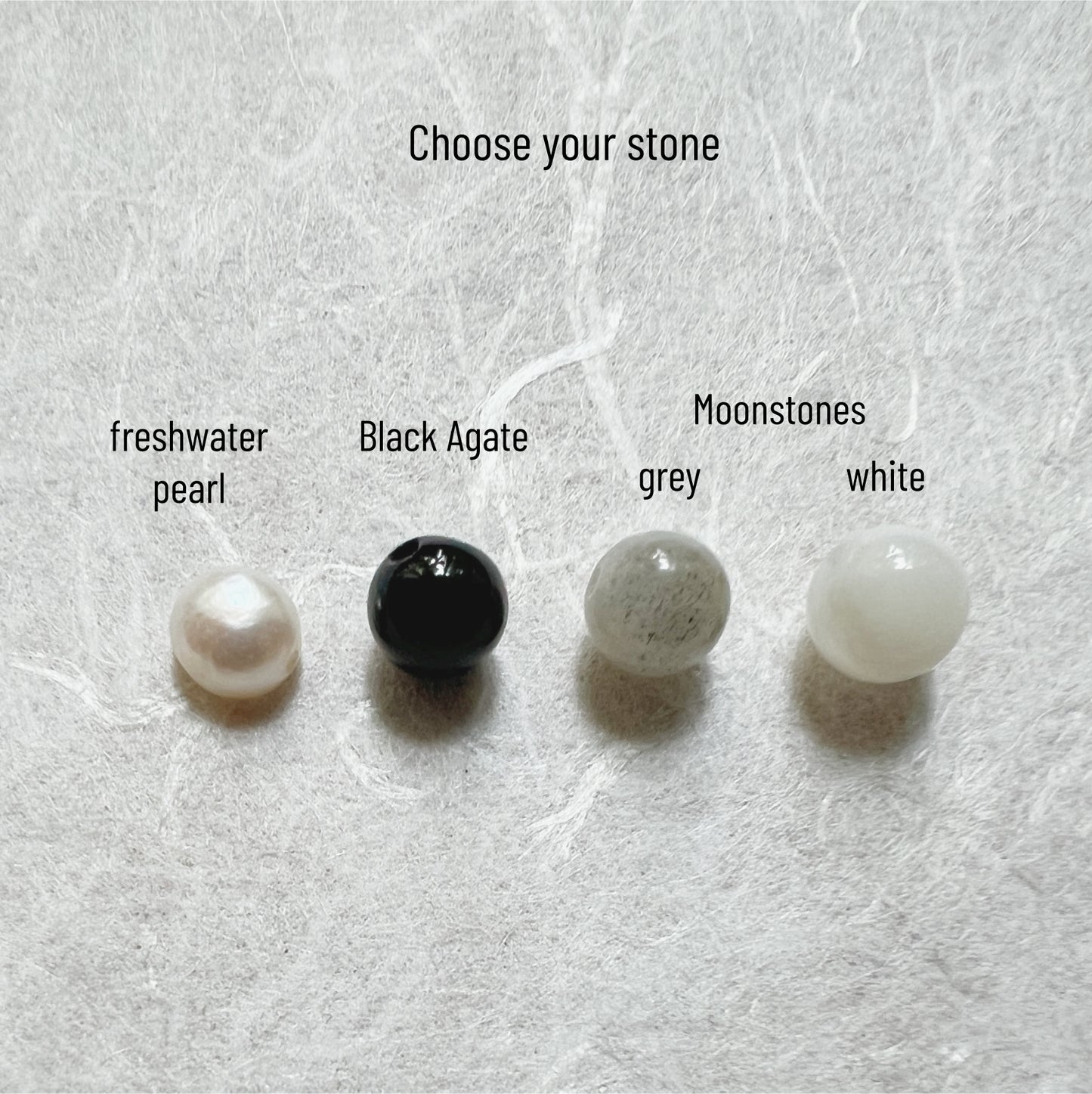 Discreet Day Collar with little Agate Moonstone or Pearl / O Ring Choker Necklace - Submissive Jewelry