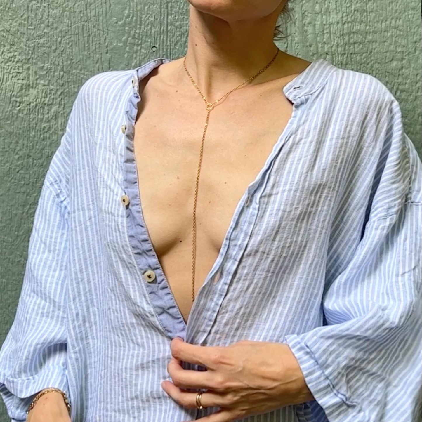 Minimalist Choker Body Chain Jewelry - Waterproof Chain Bra / Breast Harness