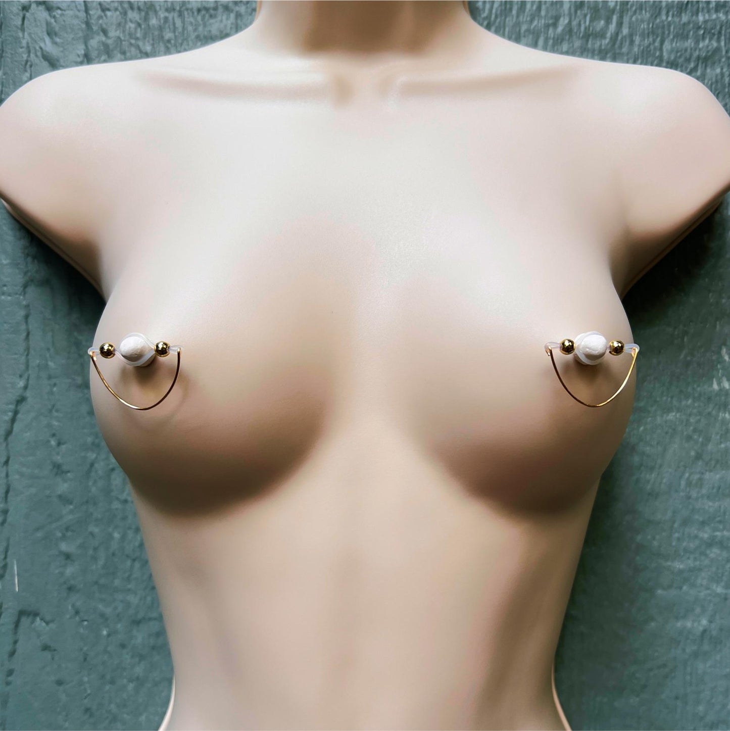 Wired Nipple Shield Piercing - Non Piercing Nipple Rings / Faux Nipple Piercing