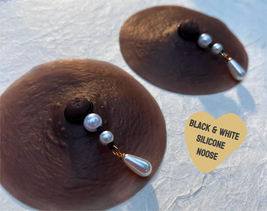 Double Pearl Dangle - Faux Nipple Piercing / Non Piercing Nipple Jewelry