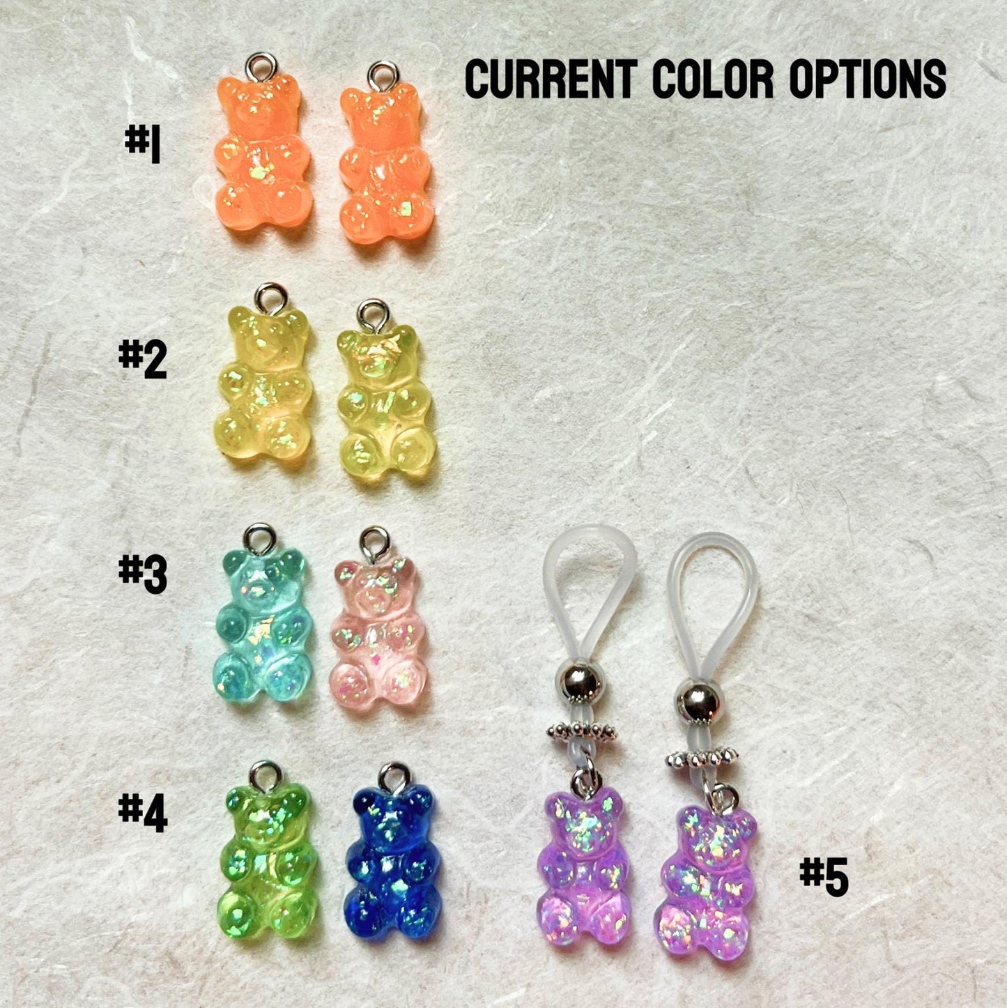 Gummy Bear Nipple Jewelry - Faux Nipple Piercing / Non Piercing Nipple Jewelry