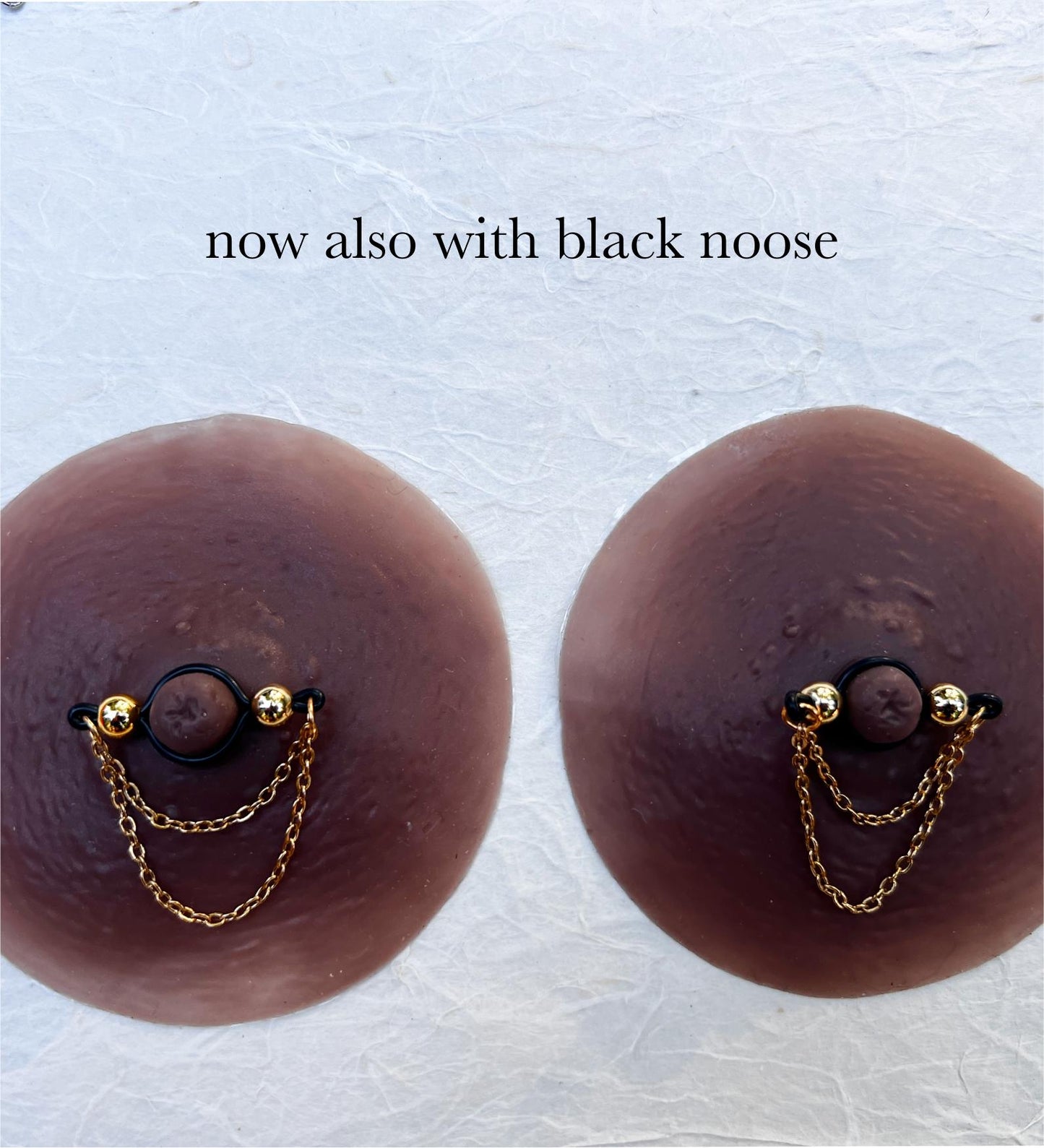 Gold Chain Classic - Barbell Nipple Rings / Faux Nipple Piercing / Nipple Chain Piercing