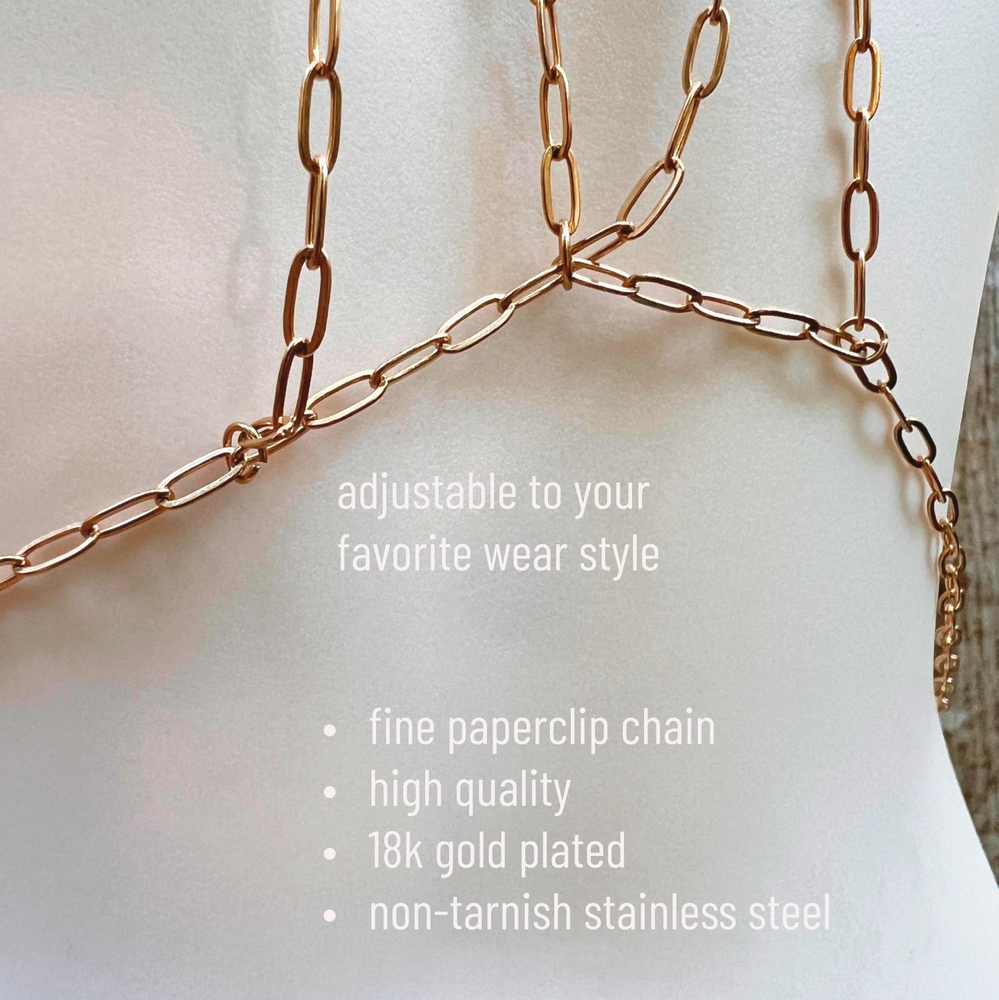 Adjustable Fine Chain Bra - Boho Body Chain Jewelry / Breast Harness