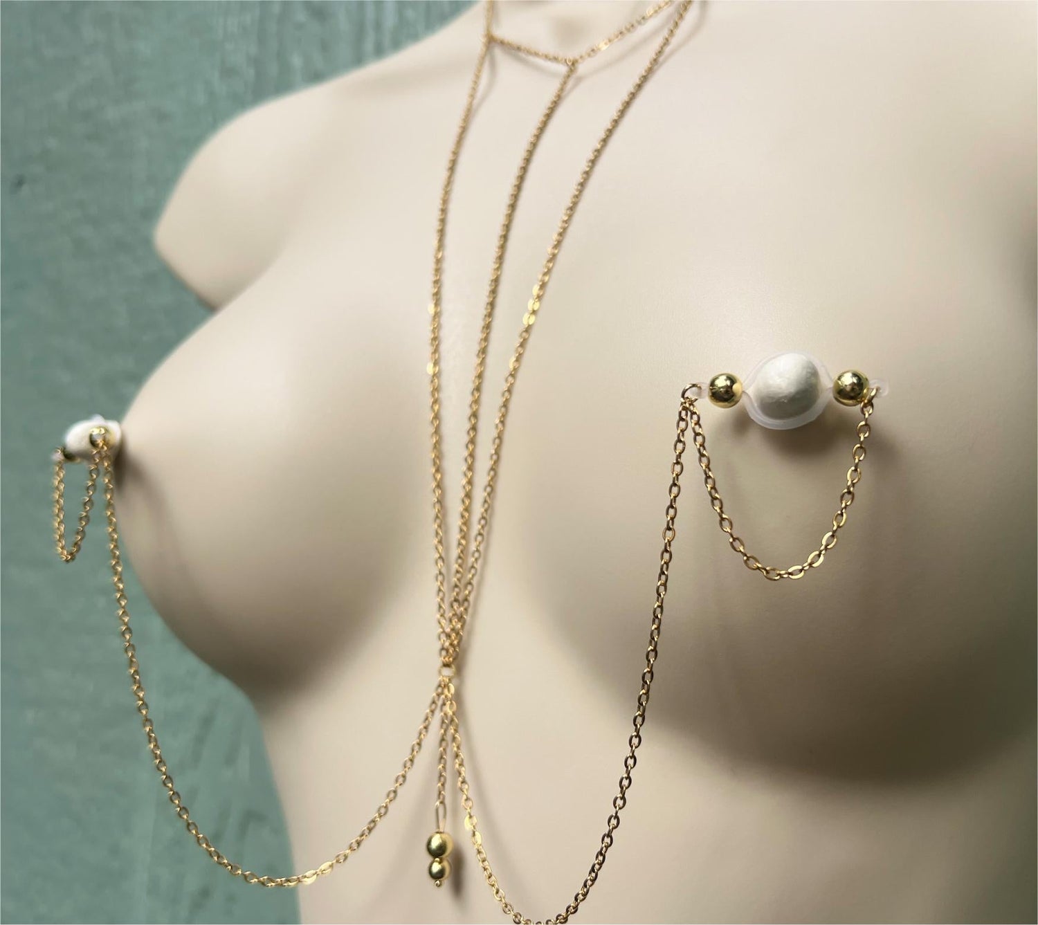 Body Chains - with Nipple Piercing