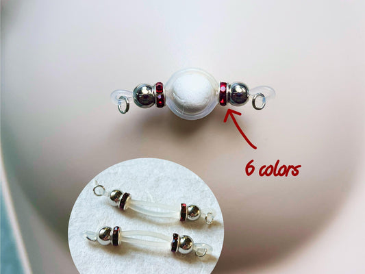 fake nipple ring with silver barbell and roundel, silver nipple jewelry non piercing