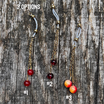 Cherry Chain Dangle - Faux Nipple Piercing / Non Piercing Nipple Jewelry
