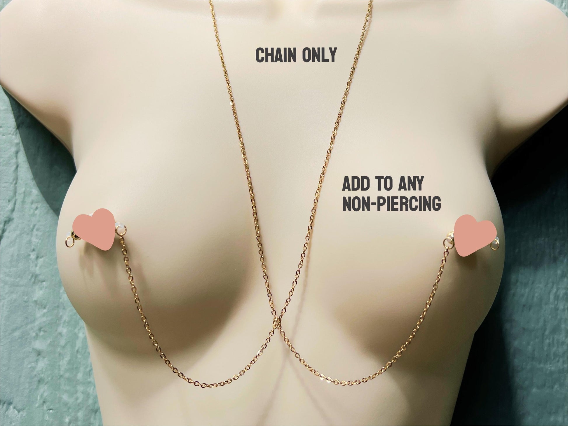body chain add on for nipple piercings