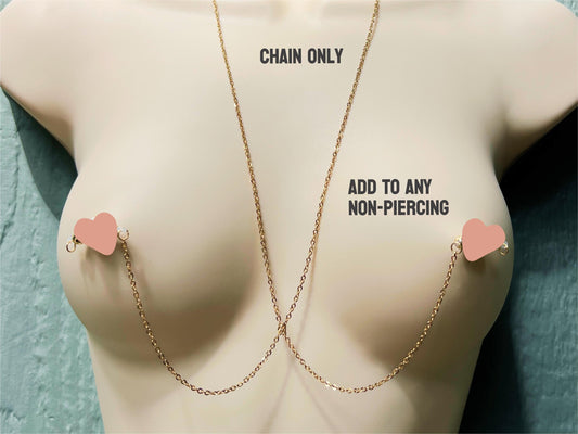 body chain add on for nipple piercings