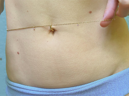 Dainty Beaded Belly Chain / Boho Waist Chain Jewelry - Waterproof Body Chain