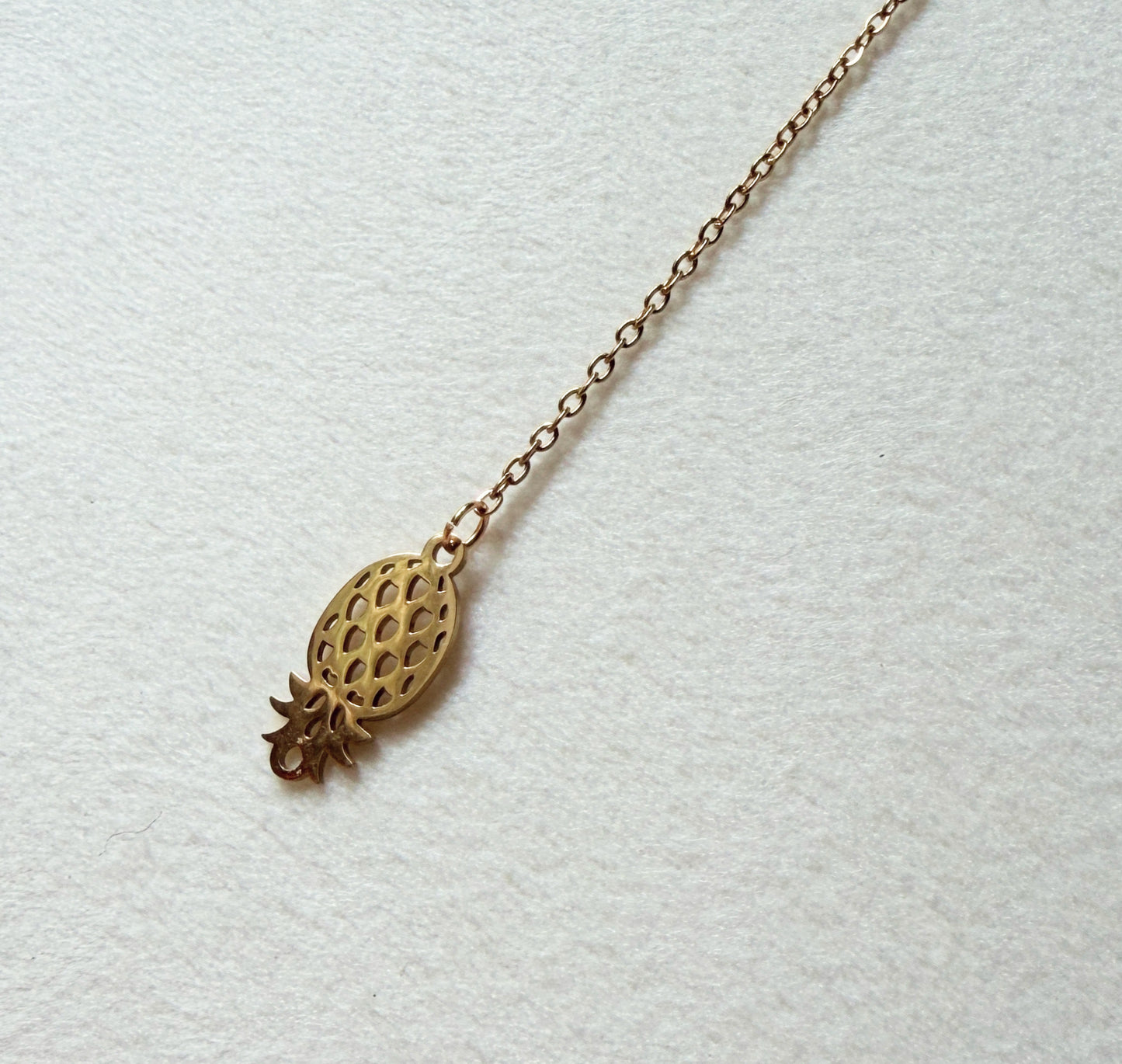 Upside Down Pineapple Necklace - Choker Lariat / Swinger Hotwife Jewelry