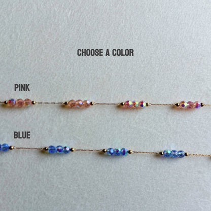 Sparkly Choker Breast Harness - Faux Nipple Piercing to Body Chain Jewelry