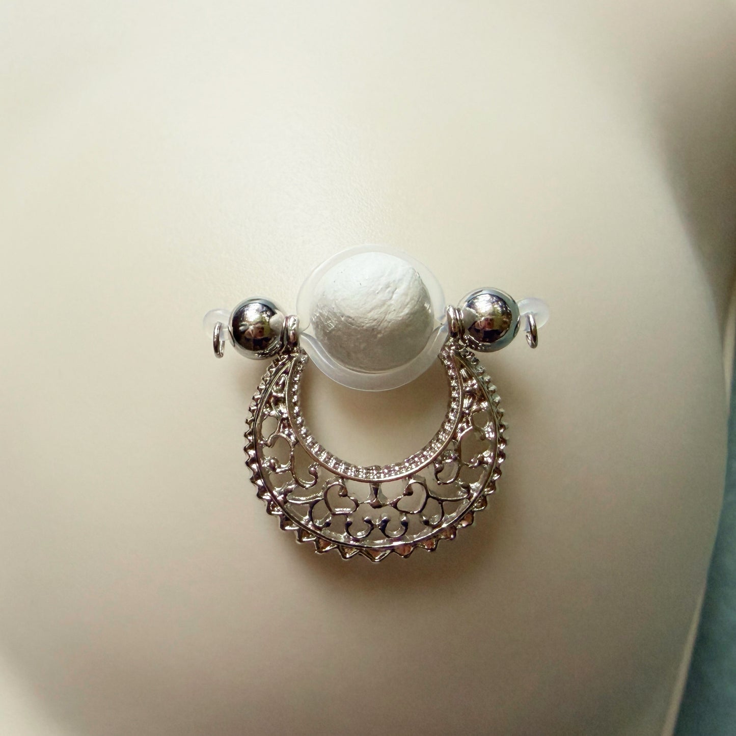 Non Piercing Nipple Shield / Fake Nipple Piercing, Nipple Rings