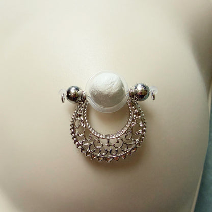 Non Piercing Nipple Shield / Fake Nipple Piercing, Nipple Rings