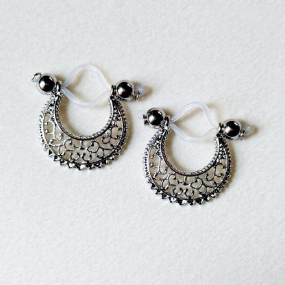 Non Piercing Nipple Shield / Fake Nipple Piercing, Nipple Rings