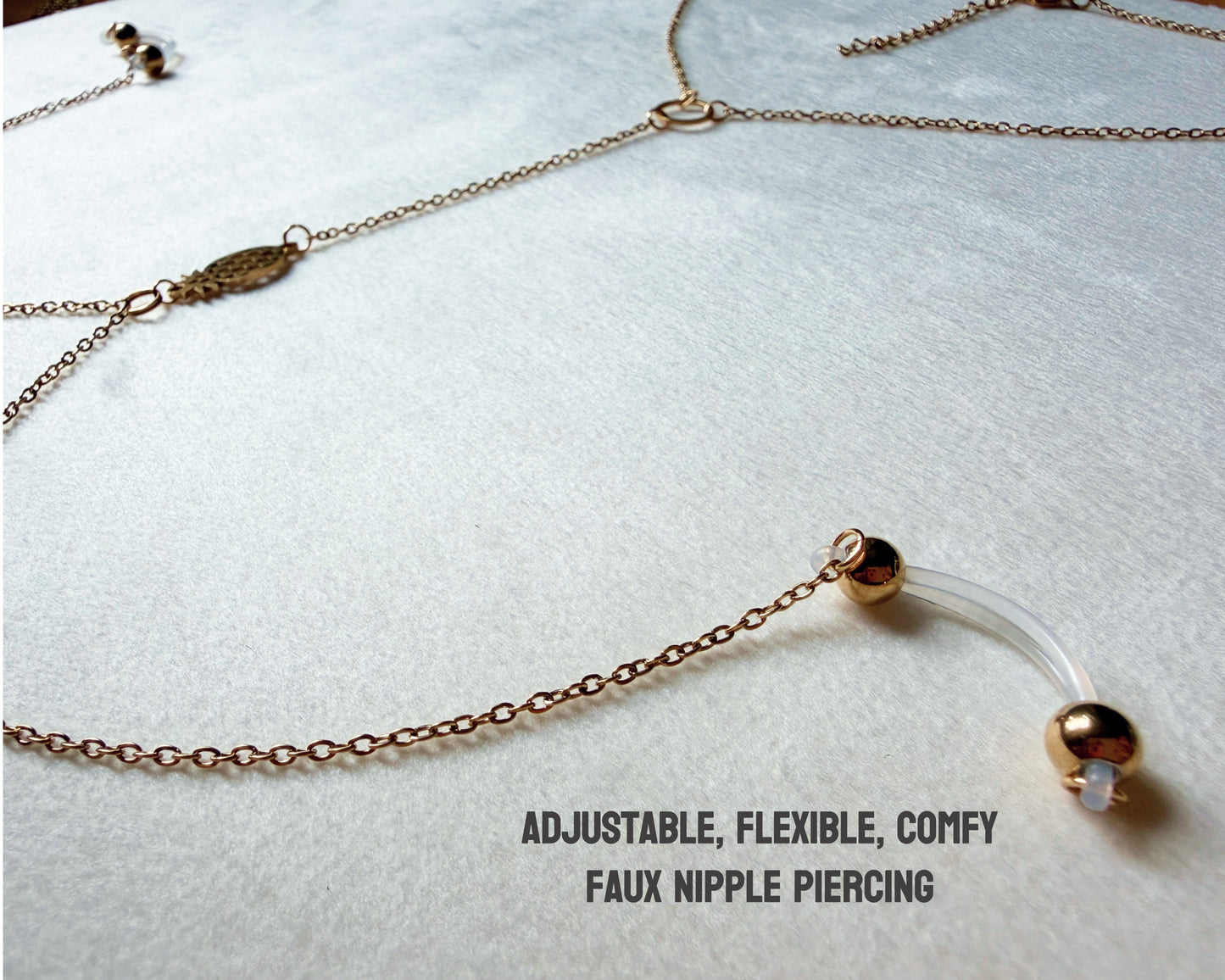 Upside Down Pineapple Necklace - Choker Lariat / Swinger Hotwife Jewelry