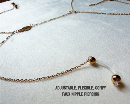 Upside Down Pineapple Necklace - Choker Lariat / Swinger Hotwife Jewelry