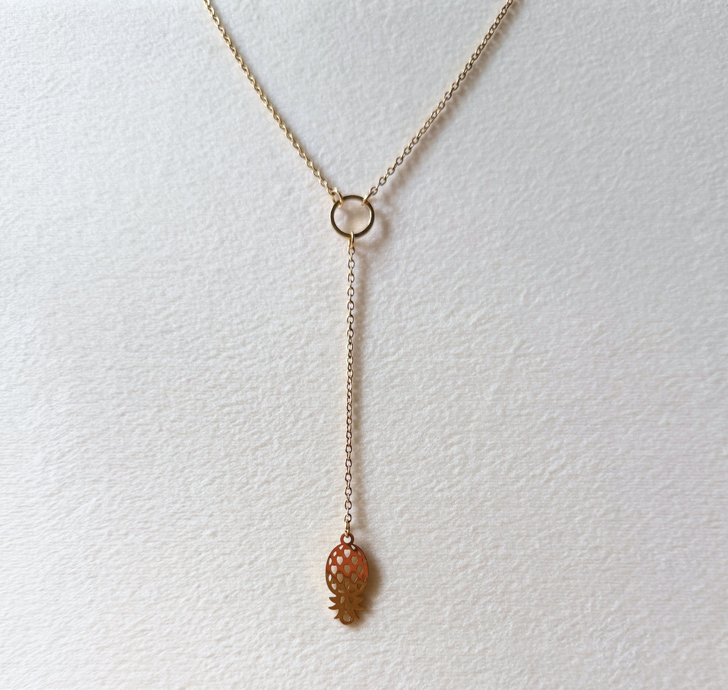 Upside Down Pineapple Necklace - Choker Lariat / Swinger Hotwife Jewelry