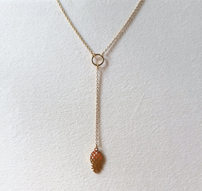 Upside Down Pineapple Necklace - Choker Lariat / Swinger Hotwife Jewelry