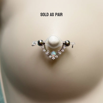 Non Piercing Nipple Shield / Fake Nipple Piercing, Nipple Rings