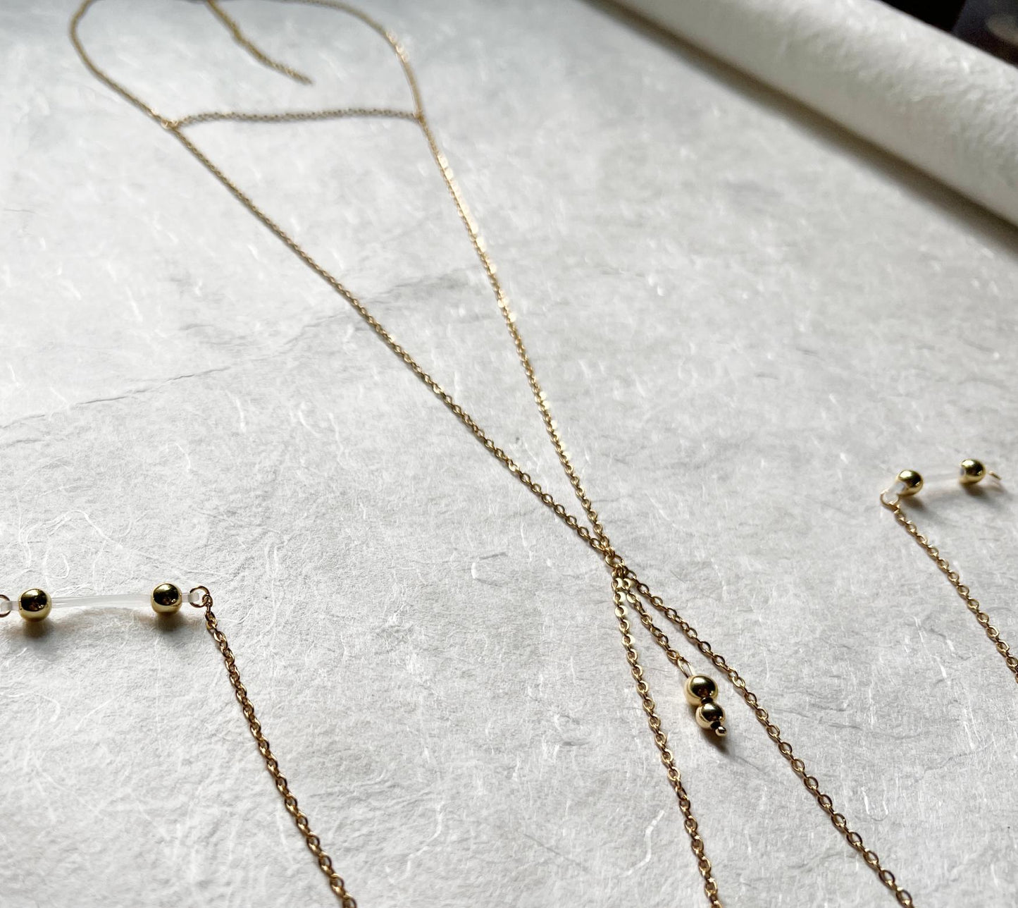 Triangle Choker Necklace to Faux Nipple Piercing or Nipple Clamp - Body Chain Jewelry / Bra Chain