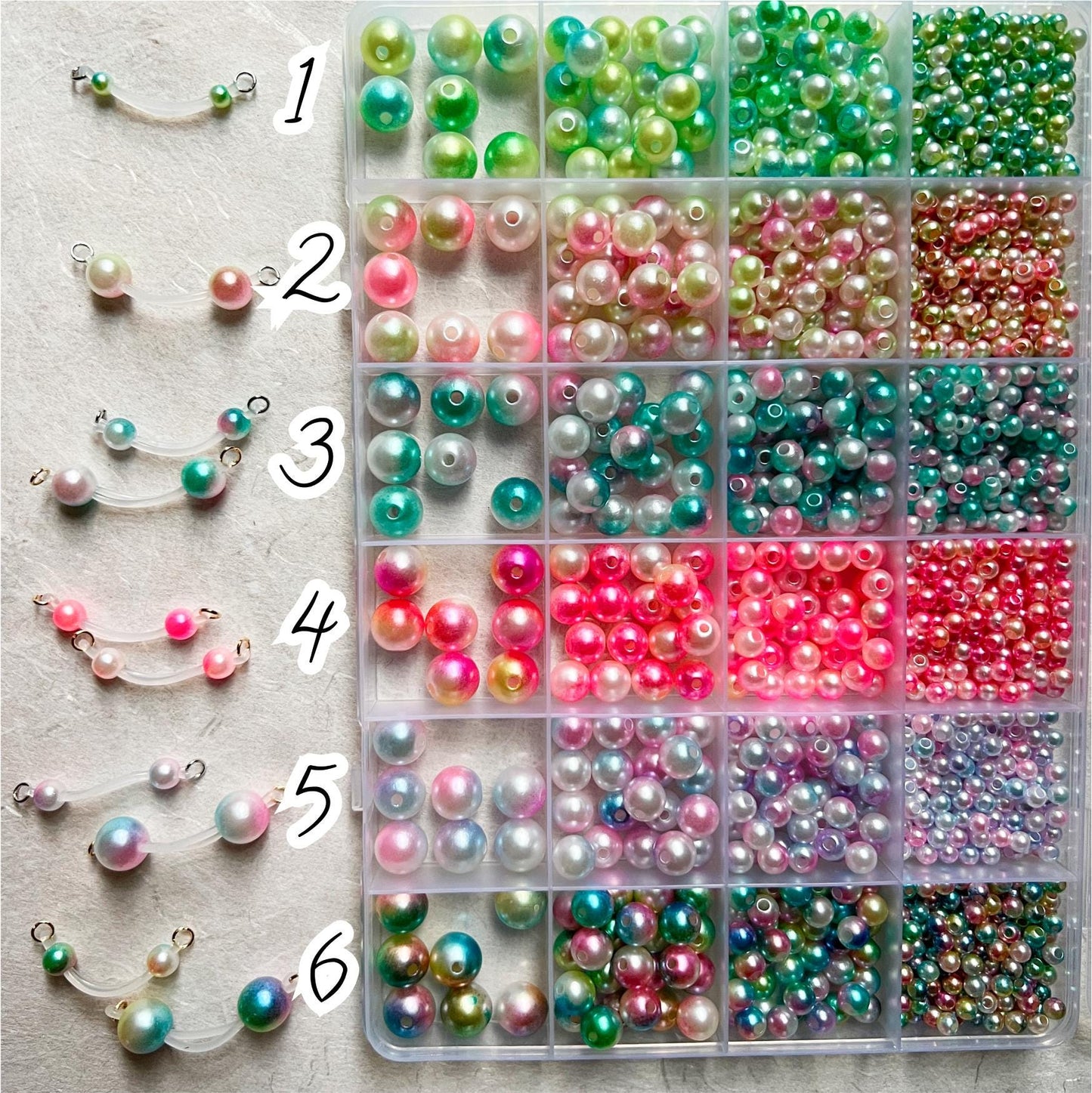 Colorful Pearl Barbell Nipple Rings / Faux Nipple Piercing / Non Piercing Nipple Jewelry