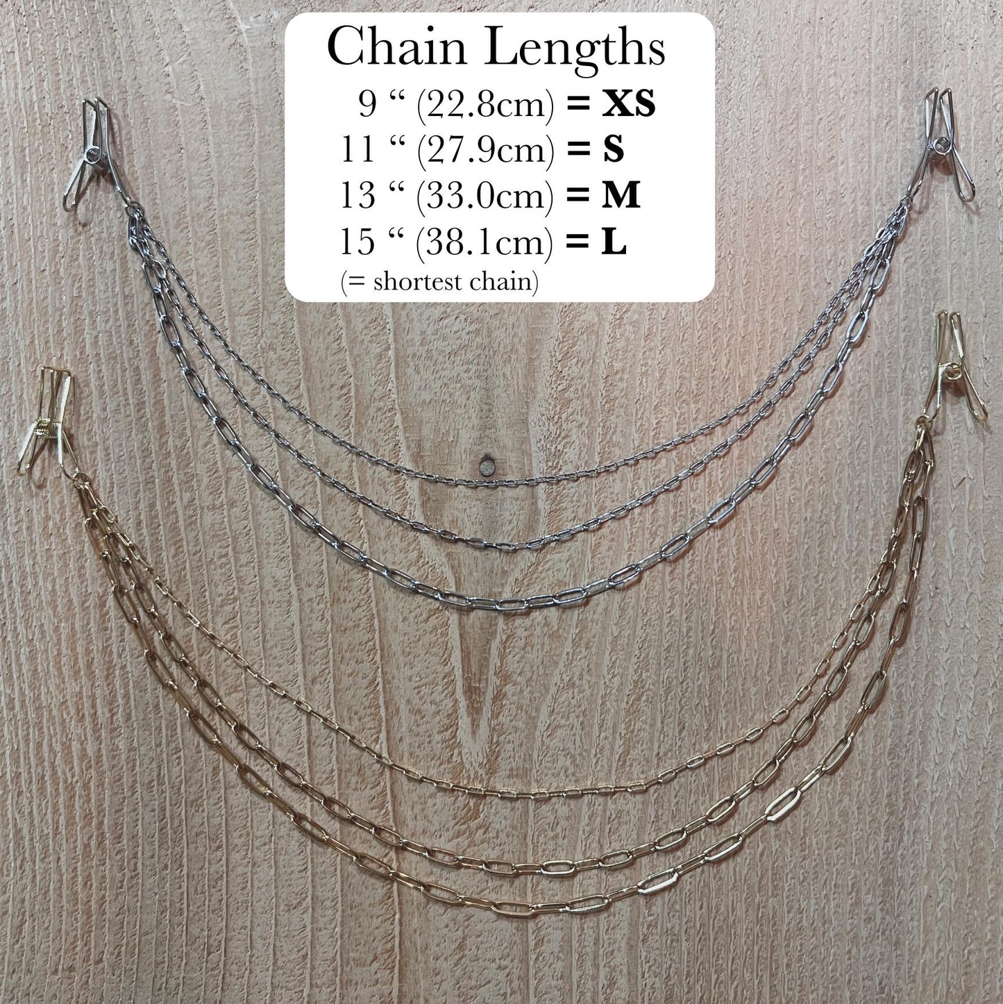 Nipple Clamps with Chains - Triple Nipple Chain Connector / Body Chain to Nipple Jewelry