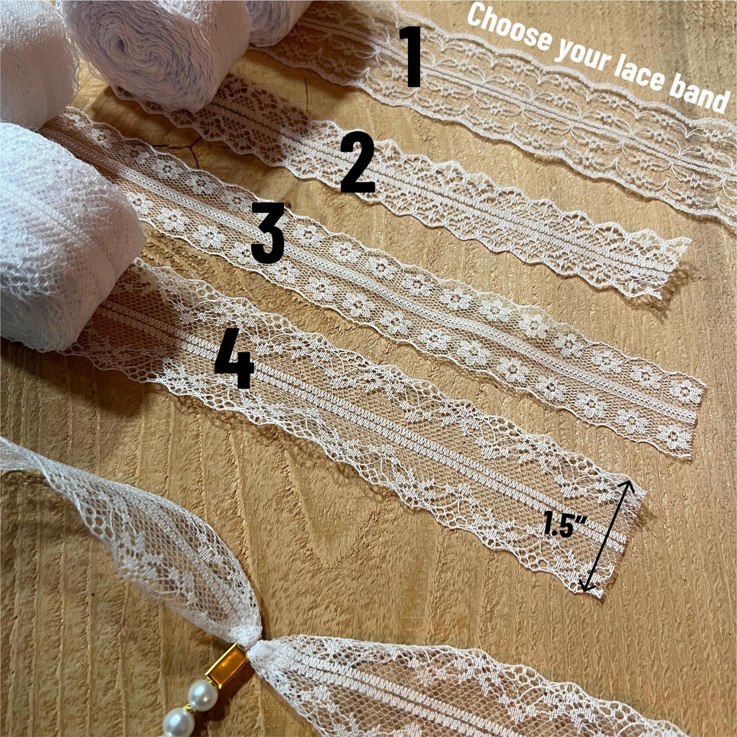 White Pearl Panties with Bow - Crotchless Panties / Pearl Thong White Wedding Lingerie