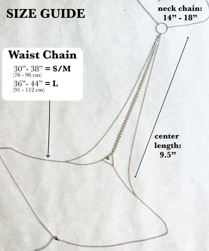 Mermaid Body Chain / Boho Chain Bra Jewelry - Waterproof Bra Chain