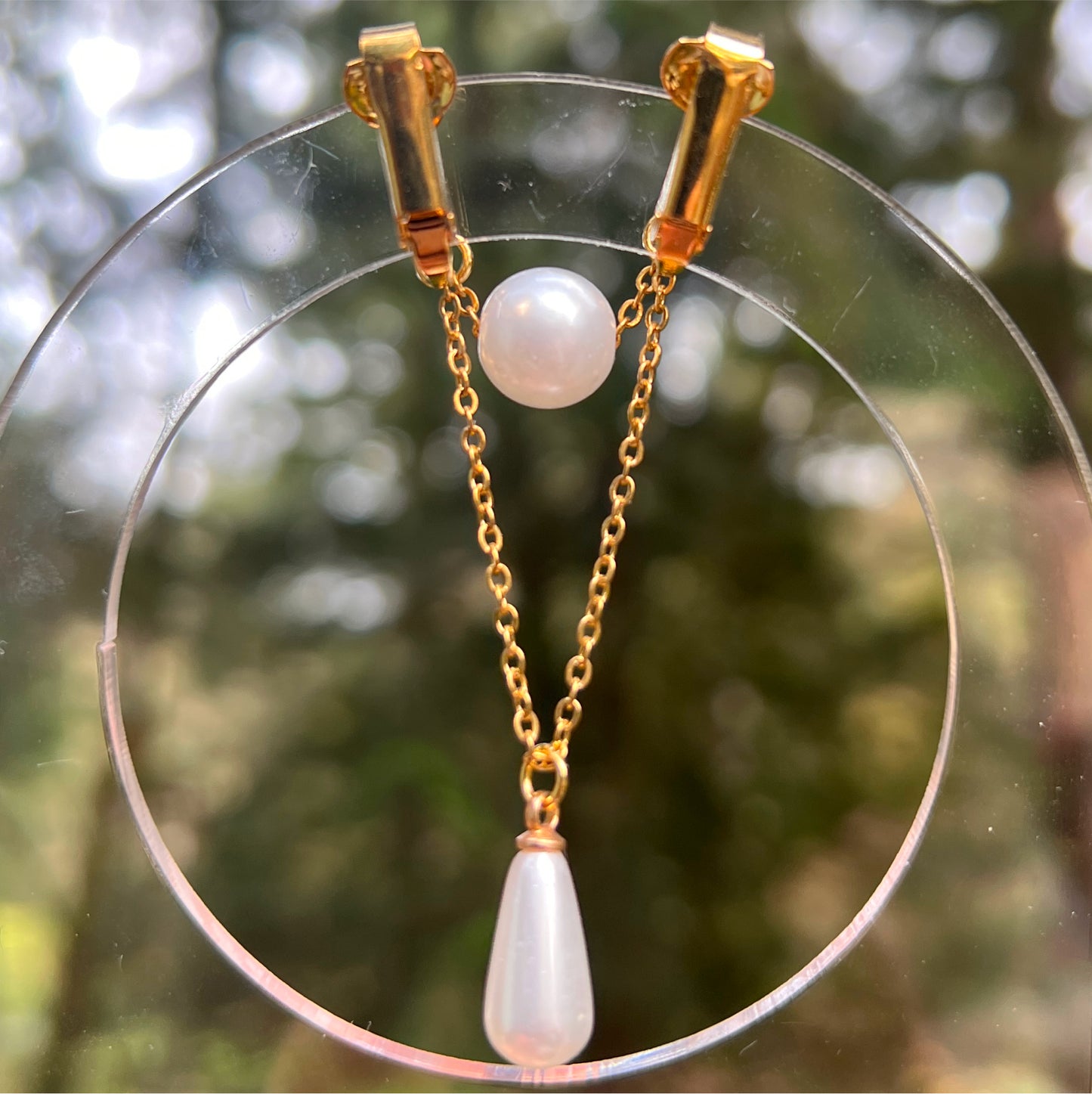 Labia Jewelry Dangle with Sensual Pearls - Intimate Jewelry / Labia Clip Jewelry