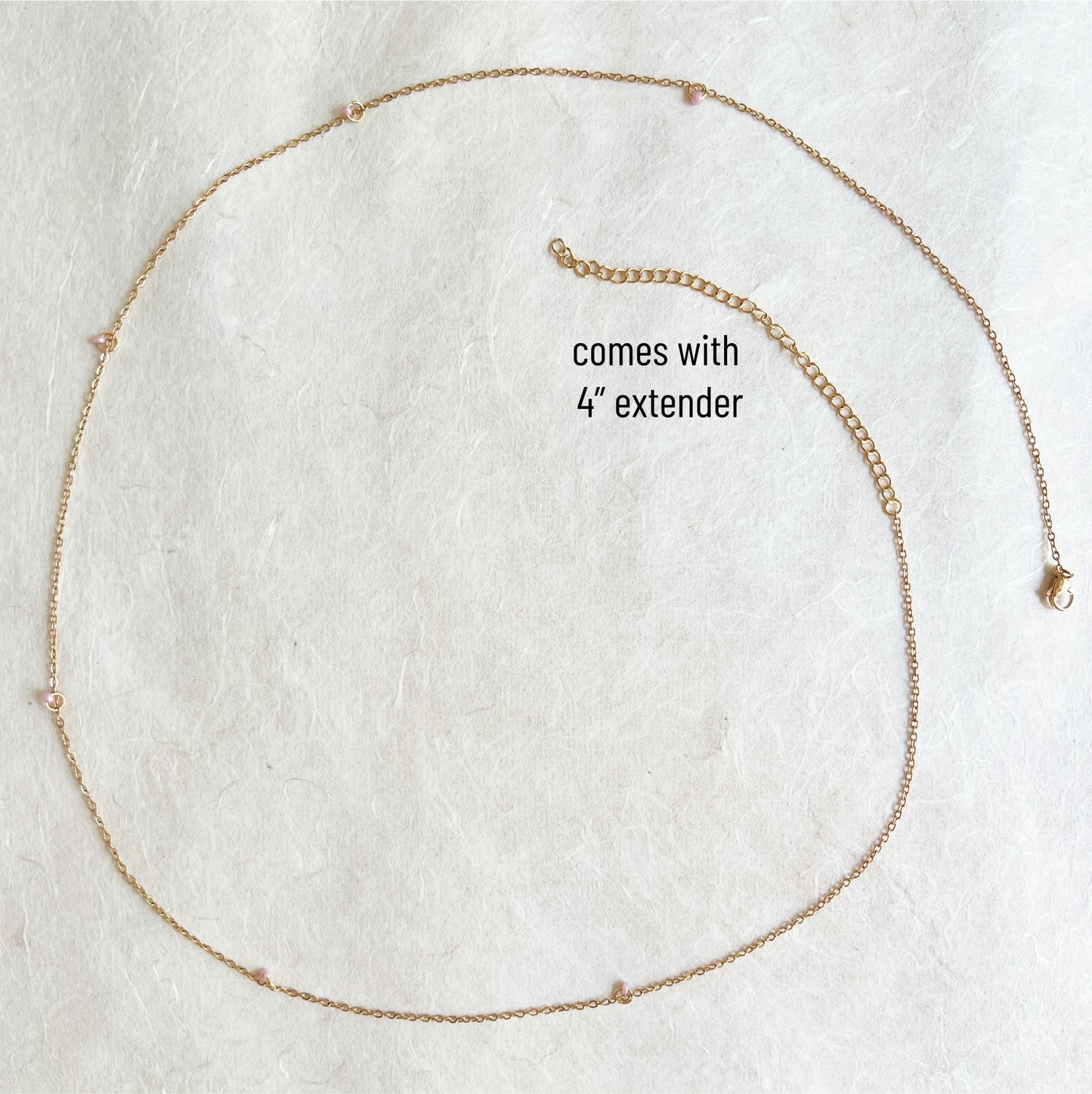 Dainty Beaded Belly Chain / Boho Waist Chain Jewelry - Waterproof Body Chain