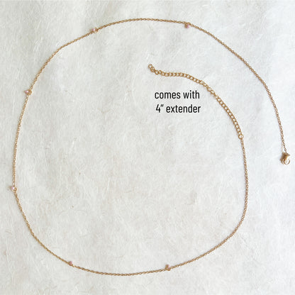 Dainty Beaded Belly Chain / Boho Waist Chain Jewelry - Waterproof Body Chain