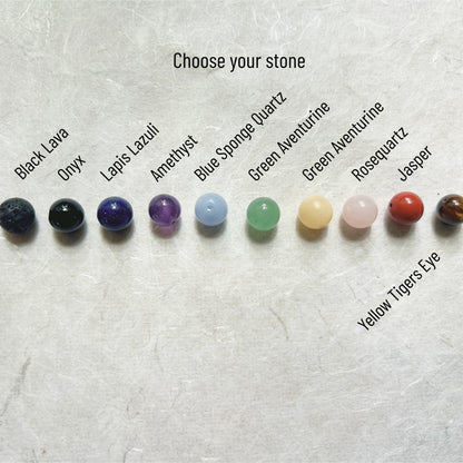 Discreet Day Collar with Gemstone of Choice /  O Ring Choker Necklace - Submissive Jewelry