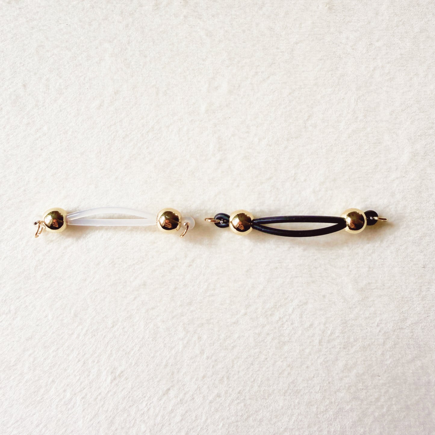 The Classic Gold Faux Nipple Piercing - Barbell Nipple Rings / Non Piercing Nipple Jewelry