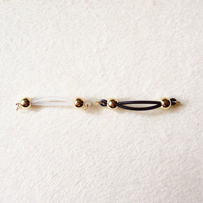 The Classic Gold Faux Nipple Piercing - Barbell Nipple Rings / Non Piercing Nipple Jewelry