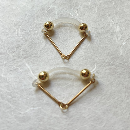 Non Piercing Boho Nipple Ring with Bars - Barbell Nipple Rings / Non Piercing Nipple Jewelry