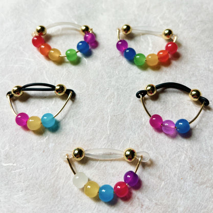 Custom Pride Nipple Shield Non Piercing - Faux Nipple Piercing - LGBTQ+ Nipple Jewelry
