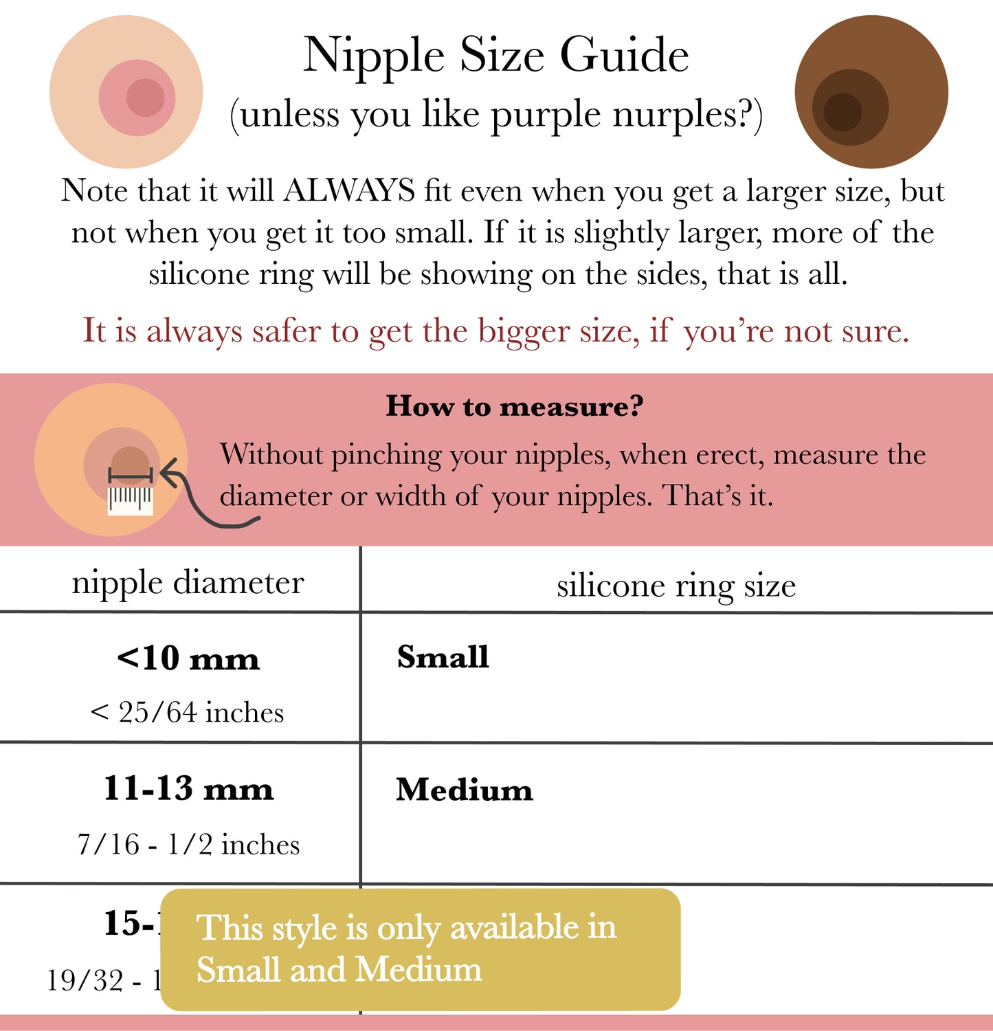 Non Piercing Nipple Shield / Fake Nipple Piercing, Nipple Rings