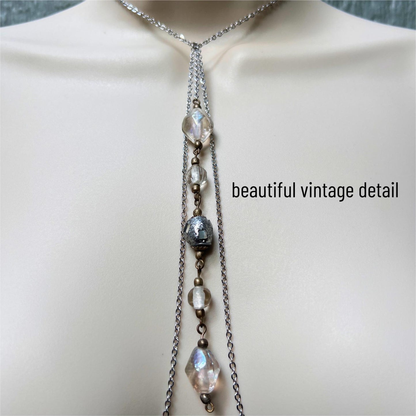 Extravagant Silver Non Piercing Nipple Chain - Body Chain Jewelry to Faux Nipple Piercing