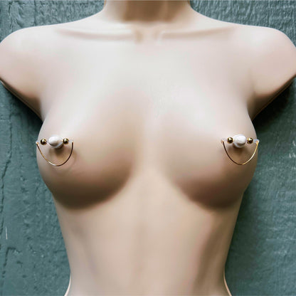 Wired Nipple Shield Piercing - Non Piercing Nipple Rings / Faux Nipple Piercing