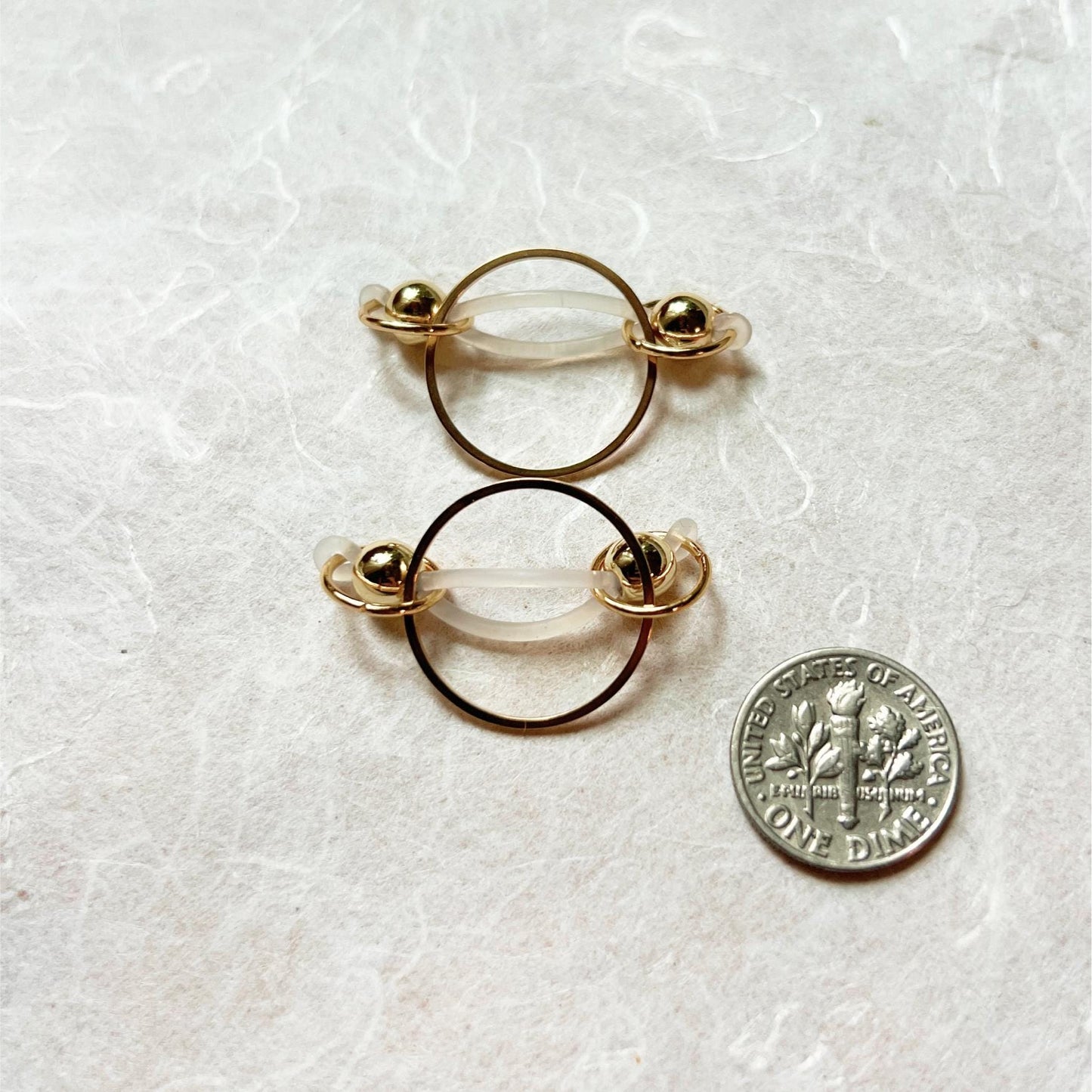 Boho Nipple Ring - Barbell Fake Nipple Piercing / Nipple Jewelry Non Piercing