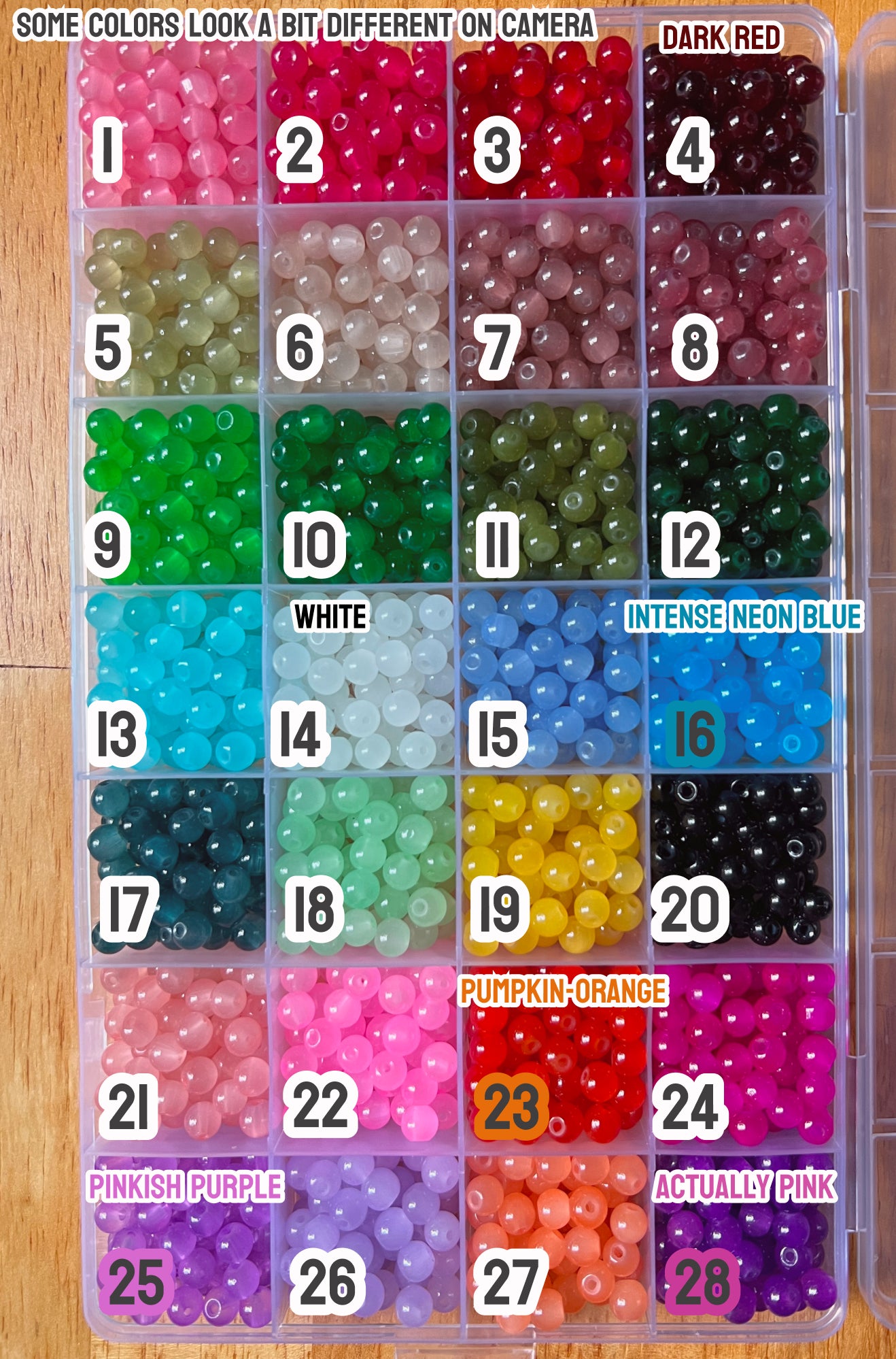 Colorful Glass Beads - Barbell Nipple Rings / Faux Nipple Piercing