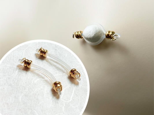 gold barbell nipple jewelry for unpierced nipples, double beads nipple noose jewelry, fake nipple piercing minimalist gold barbell nipple rings